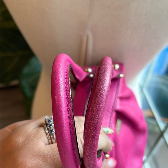 Leather Kate Spade Pink Five Points Kinsey Satchel Tote Bag - Picture 11 of 15